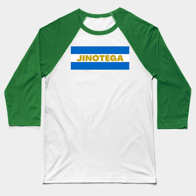 Jinotega City in Nicaraguan Flag Colors Baseball T-Shirt by aybe7elf